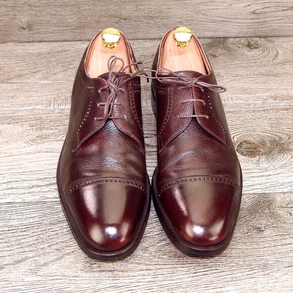 $695 Neiman Marcus GRAVATI Blucher 8.5 M Brown 15434 * add $15 new Cedar Trees main image 11